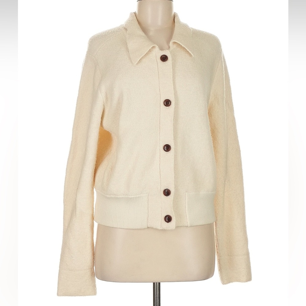 Banana republic HERITAGE SWEATER BOMBER JACKET with RESPONSIBLE WOOL